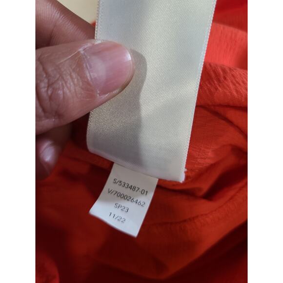 Athleta Avenue Wide Leg Crop Bright Orange Red Dopamine Gorpcore Pants - Picture 8 of 8